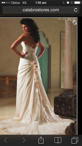 wedding dress back