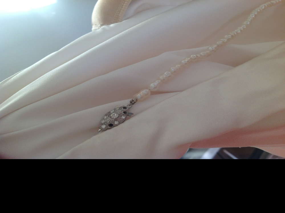 Wendy Makin ivory silk gown