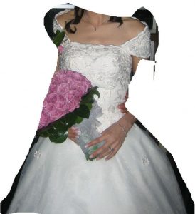 shoulder wedding dress