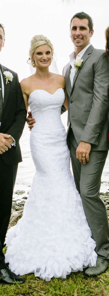Mia Solano white mermaid wedding dress size 6-8