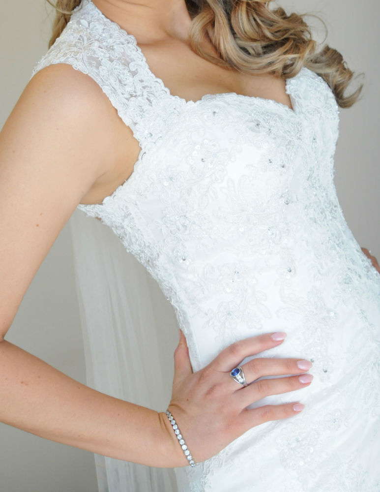 Essence of Australia Wedding Dress D1264 Size 12 Mermaid Fishtail