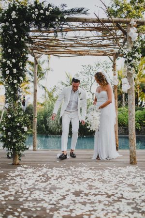 Custom made Lilli Marcs Beaded Bridal Gown