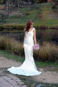 Me wearing it on my wedding day