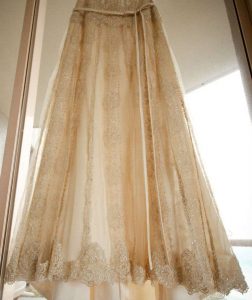 Bottom of dress
