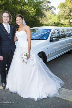 Ice pink wedding dress