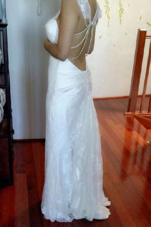 Brand New Swarovski Crystals & Pearls Wedding Dress