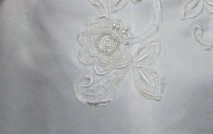 wedding dress detail