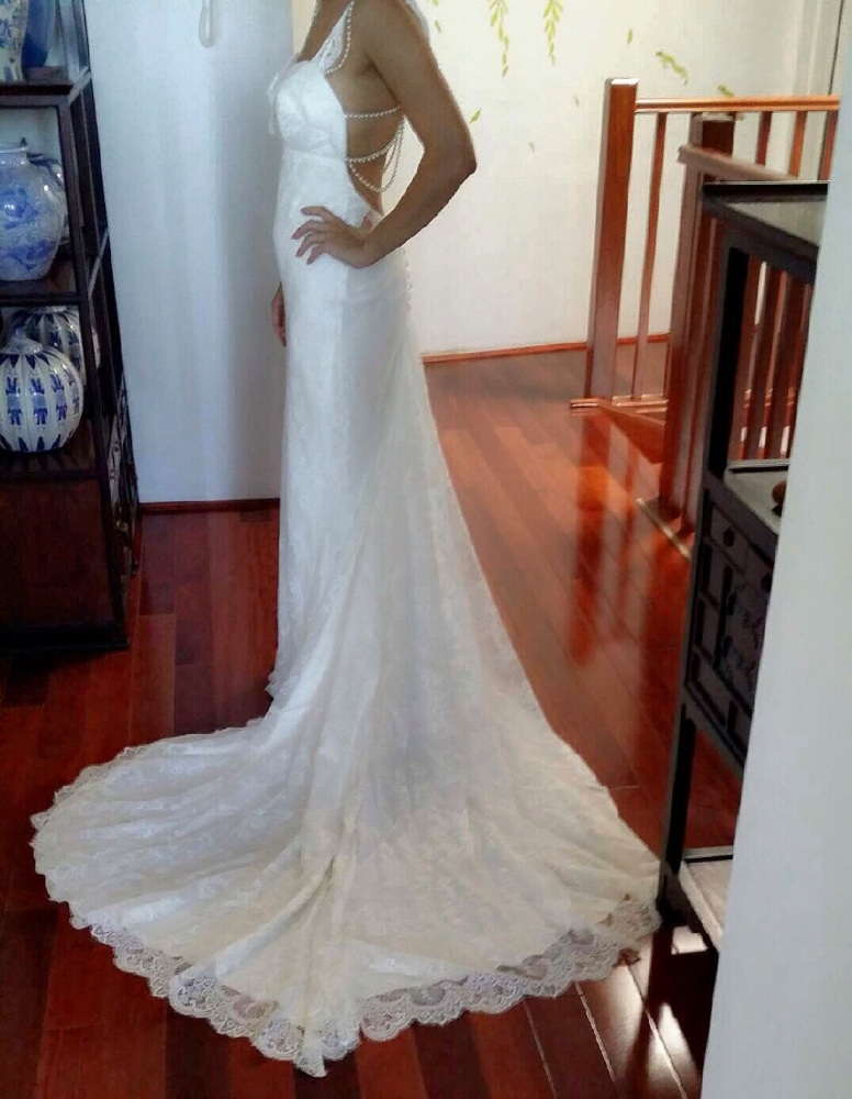 Brand New Swarovski Crystals & Pearls Wedding Dress