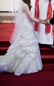 Beautiful A-line Ivory Luna Novias One-shoulder