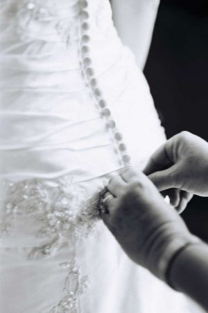 Strapless, Fish Tail, Slim-Line, Ivory gown