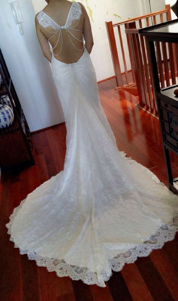 Brand New Swarovski Crystals & Pearls Wedding Dress
