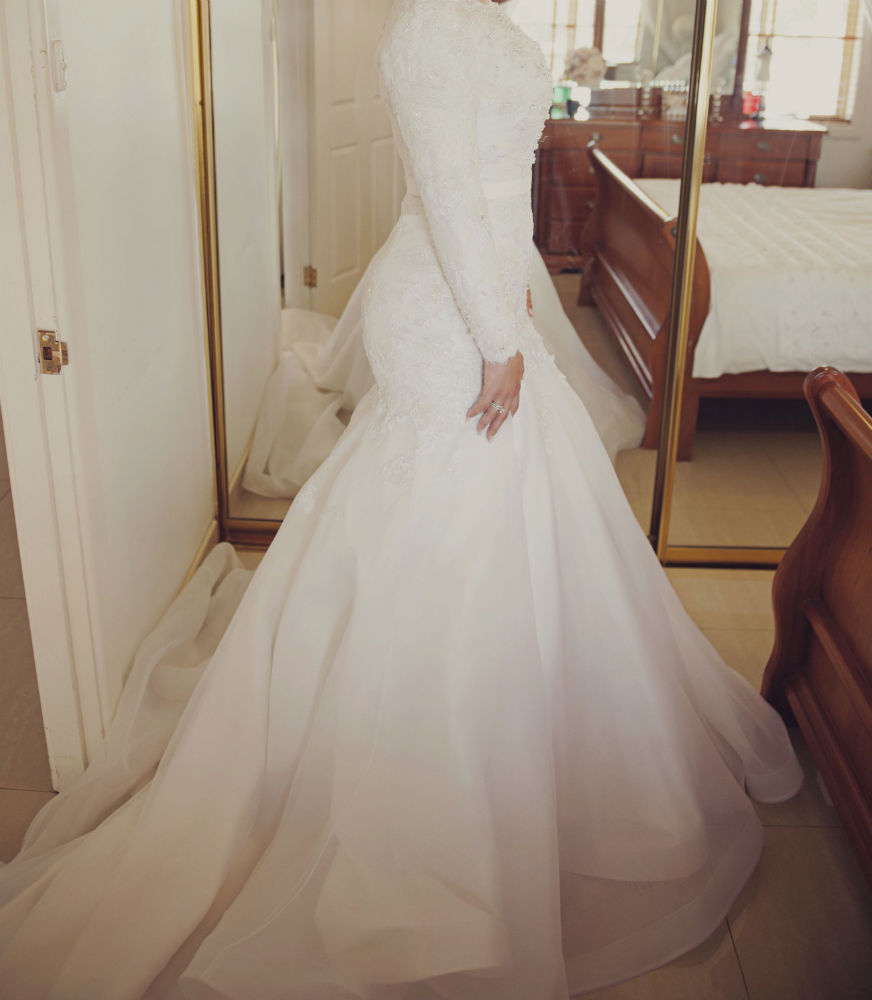 Stunning Norma Bridal Lace and Organza Wedding Dress