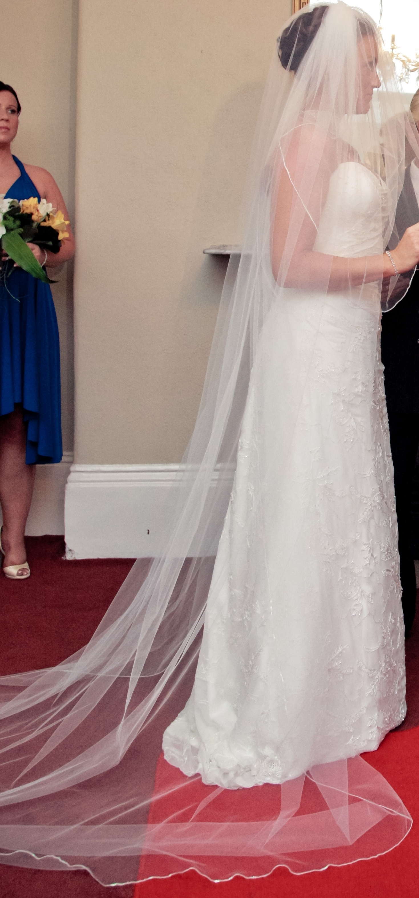 Mariana Hardwick crystal and beading detailed wedding dress