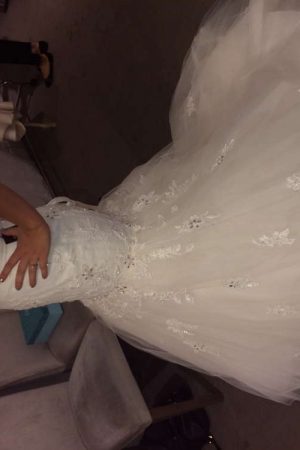 Lace mermaid gown
