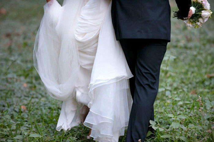 Pronovias Acacia Strapless Empire Wedding Gown