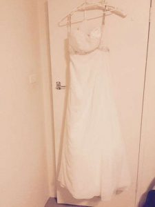 Full length view in once worn condition