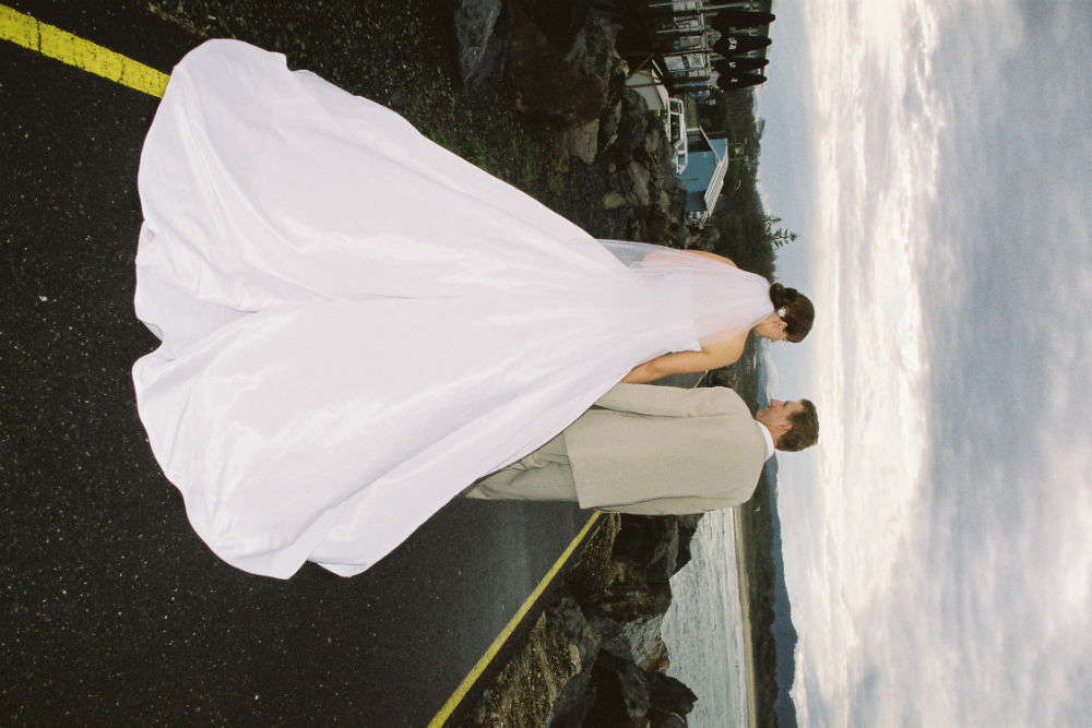 Justin Alexander couture gown