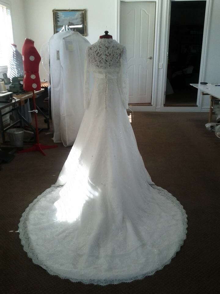 Pronovias Barcelonas Lace Bridal Gown