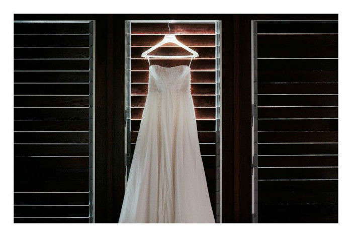 Pronovias Acacia Strapless Empire Wedding Gown