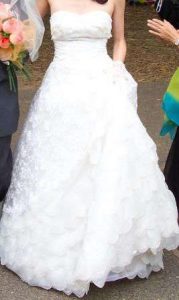 cropped wedding dress