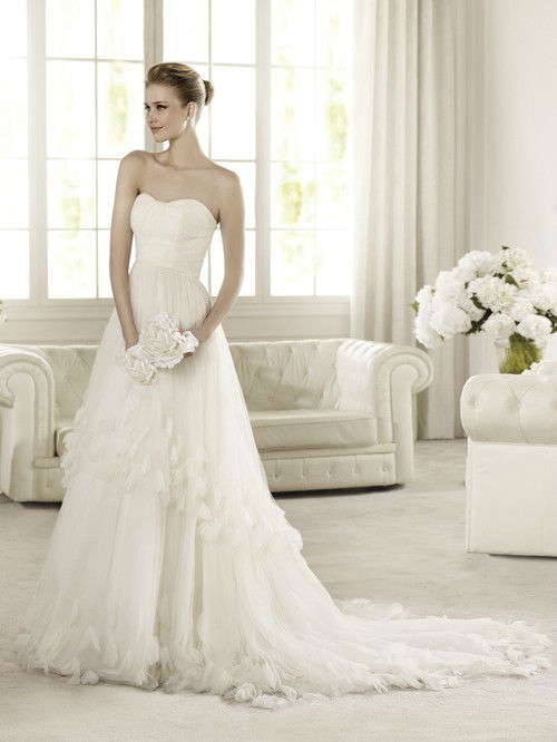 Pronovias San Patrick Calais Petal Dress