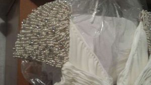 Close up of sleeve details