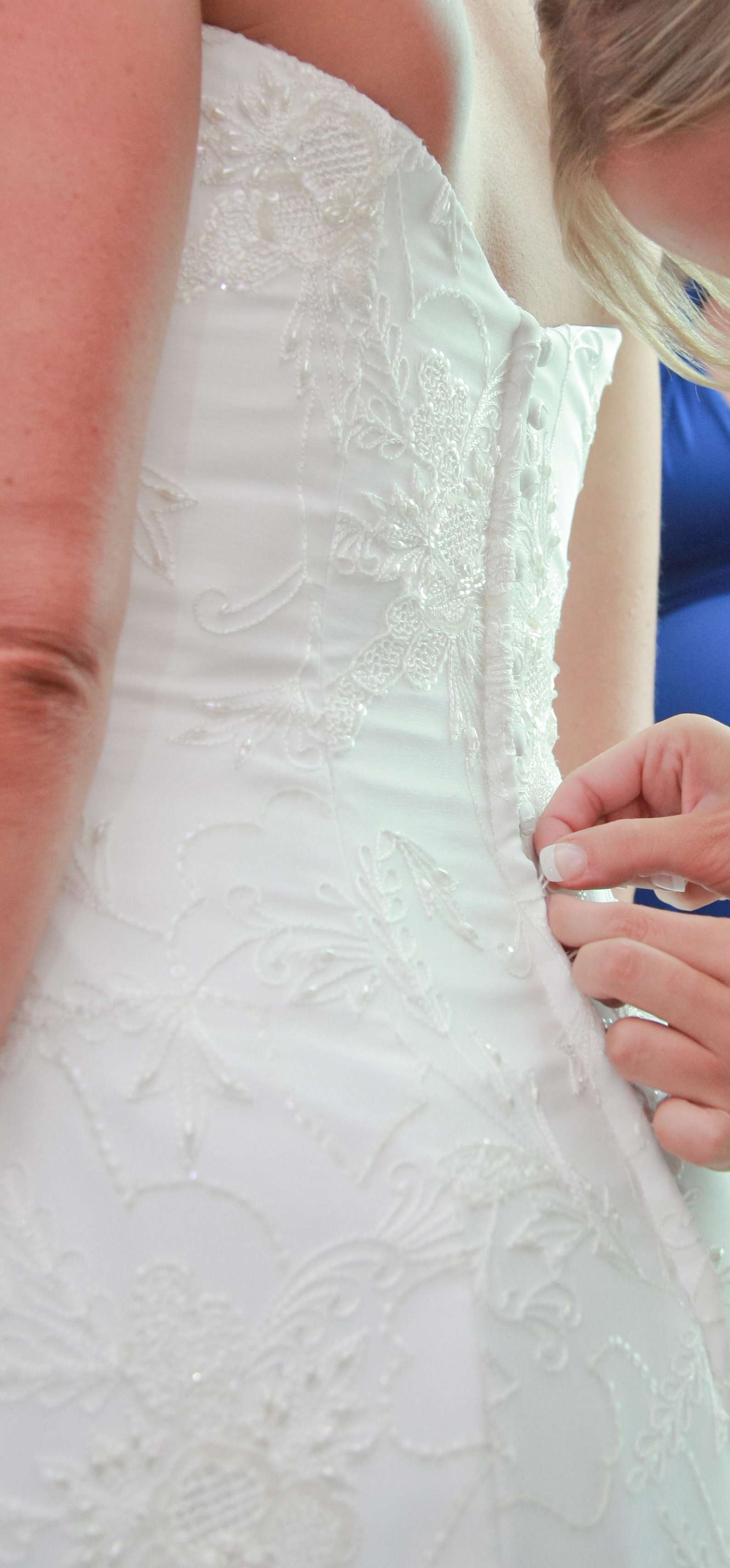 Mariana Hardwick crystal and beading detailed wedding dress