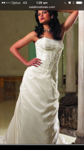 wedding dress front