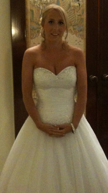 Stunning Size 8 Sincerity Dress with Diamond Bodice