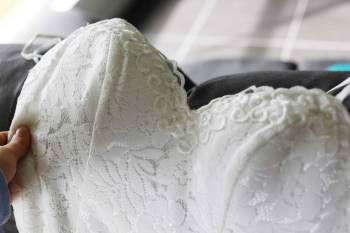 Low back wedding dress