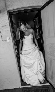 Stunning strapless silk ivory gown with sweetheart neckline