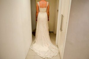 Bella Donna lace/beaded elegant Bridal Gown.  Size 10