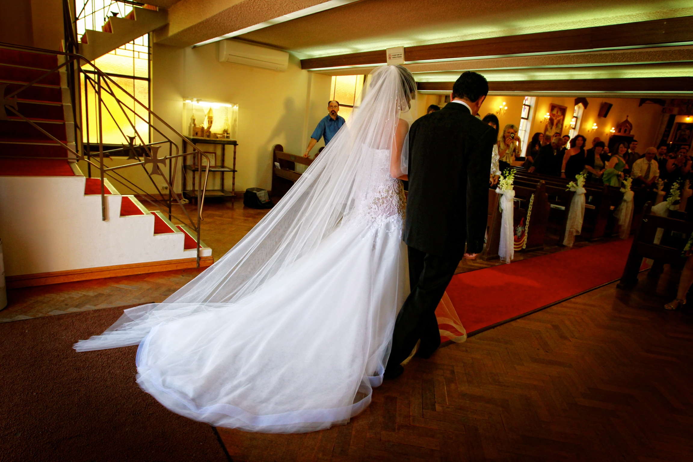 Steven Khalil, Custom Made Bridal Gown, Size 8 Wedding Dress