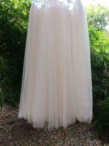 Beaded Lace & Silk Underlay Couture Wedding Dress