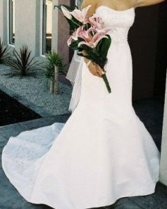 front of dress