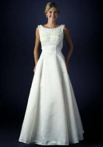 Boat Neckline wedding dress