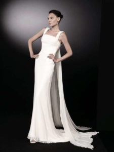 square neckline wedding dress